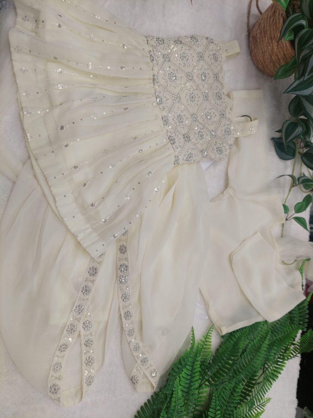 Dhoti Set - Ivory/Cream