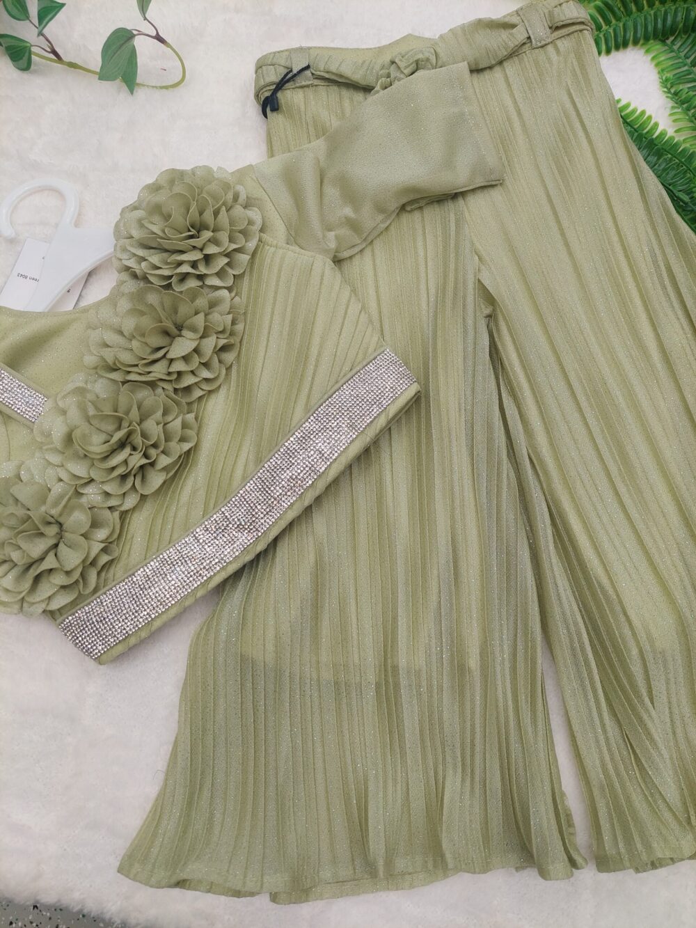 Crop Top - Palazzo Suit
