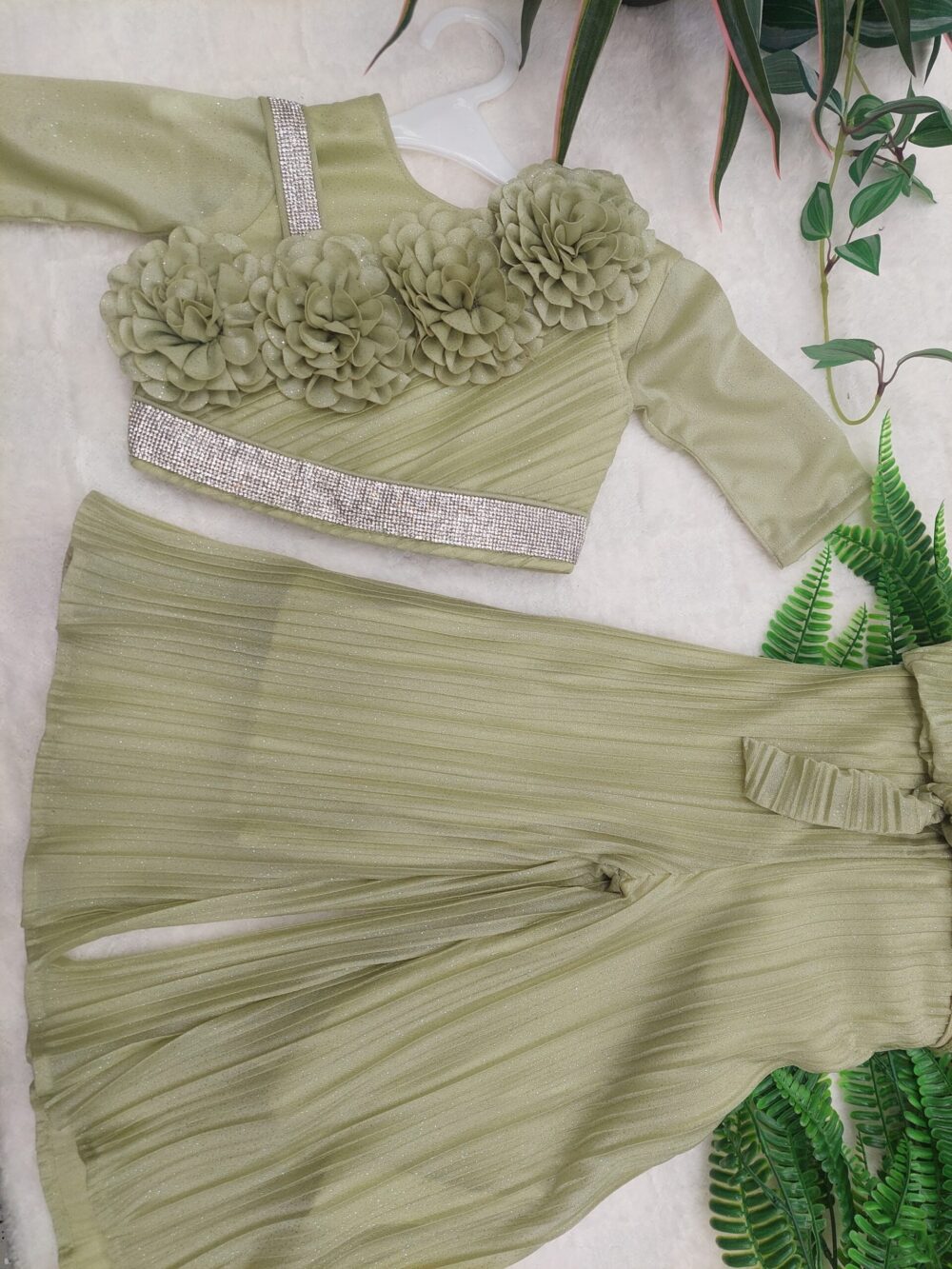 Crop Top - Palazzo Suit