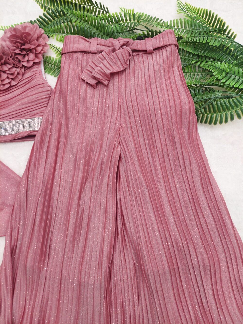 Crop Top - Palazzo Suit