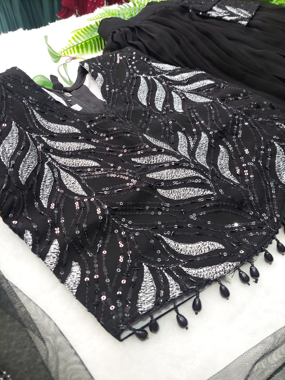 Black Pocket Palazzo