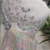 Lehenga Set - Pastel Embroidered 3D Floral
