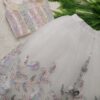 Lehenga Set - Pastel Embroidered 3D Floral