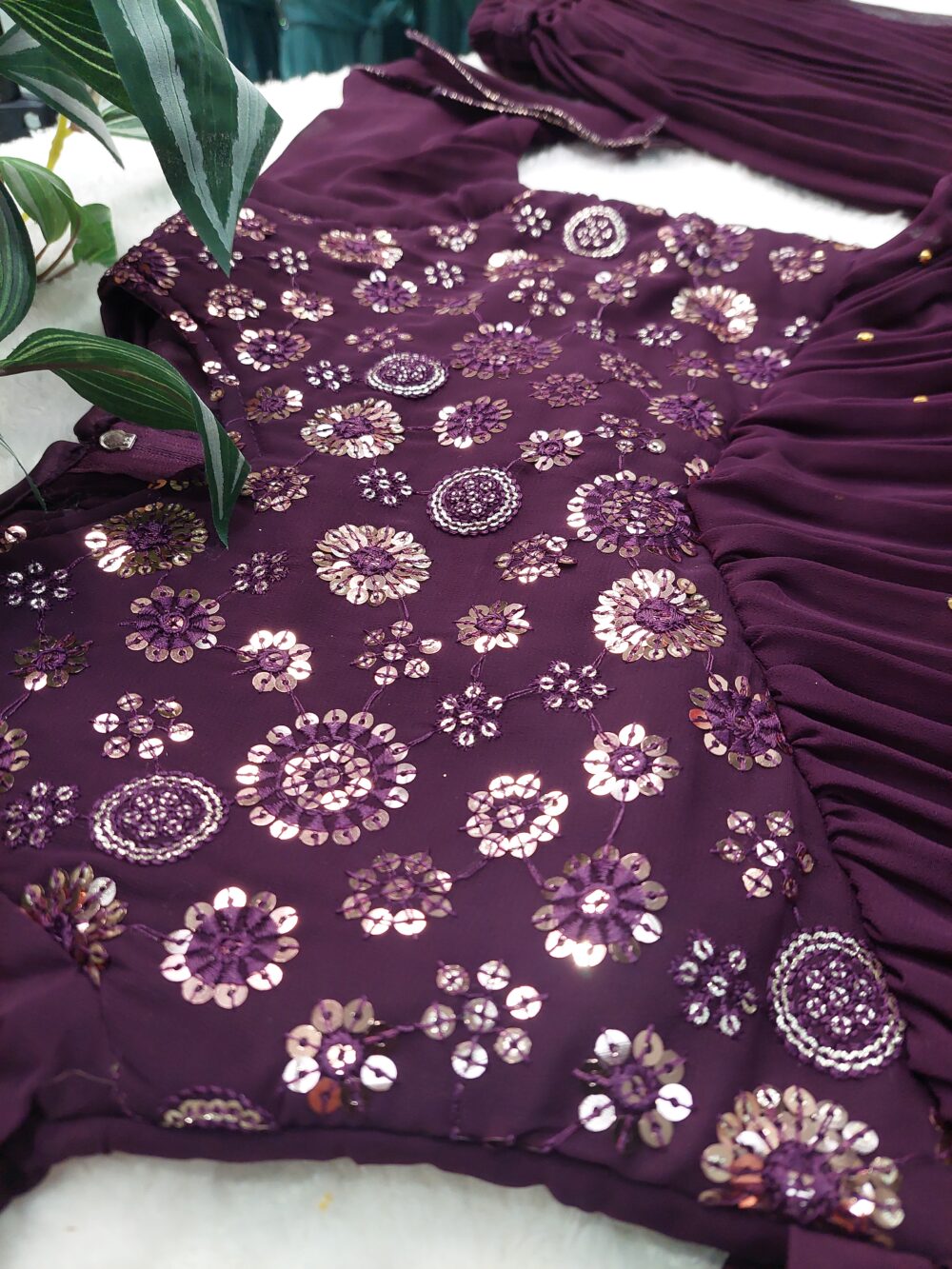 Purple Afghani Suit Set