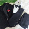 Embrioded Black Suit Set