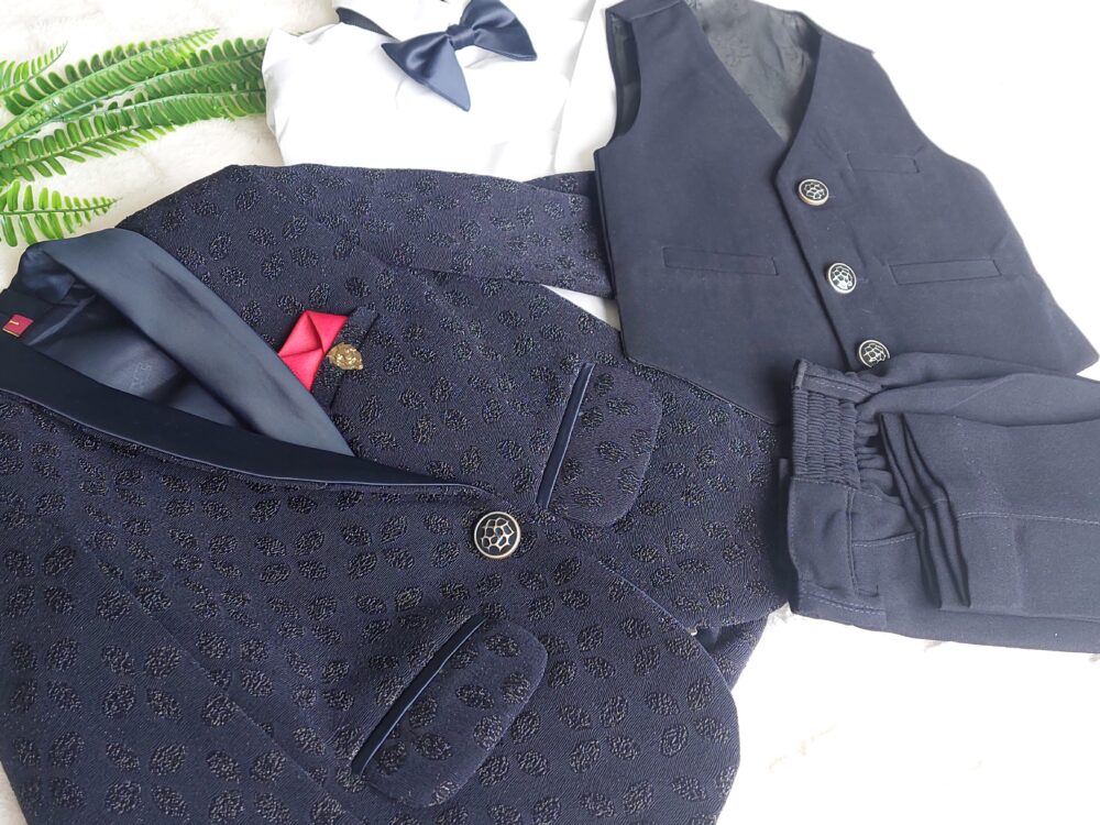 Navy Blue Suit Set
