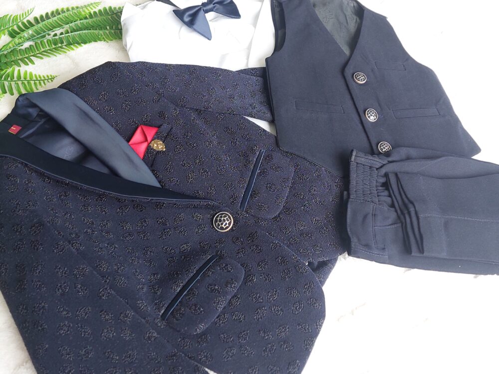 Navy Blue Suit Set