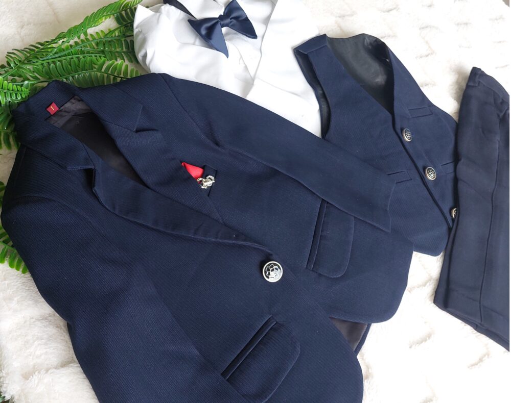 20250402_142528 Navy Blue - Coat Suit Set
