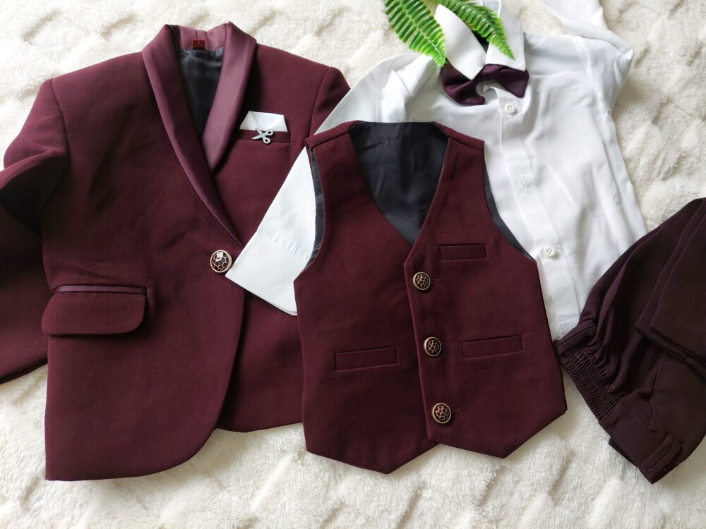 Maroon Coat Set