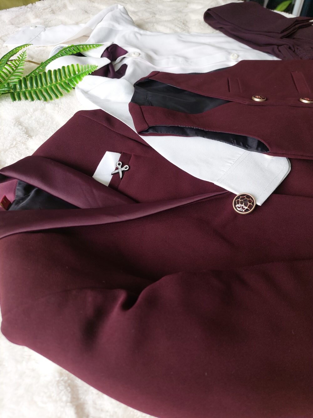 Maroon Coat Set