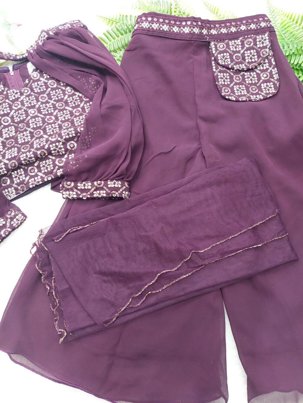 Purple Pocket Palazzo