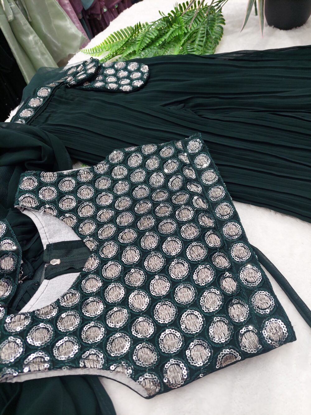 Bottle Green Pocket Palazzo